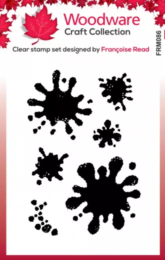 Woodware Clear Stamps - Paint Blots