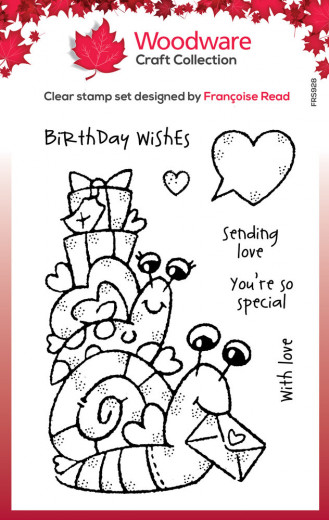 Woodware Clear Stamps - Birthday Snails