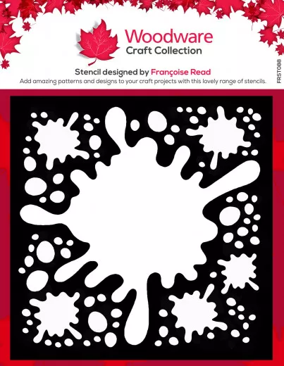 Woodware Stencil - Splat