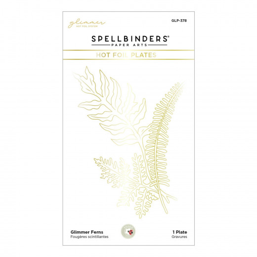 Spellbinders Hot Foil Plate - Glimmer Ferns