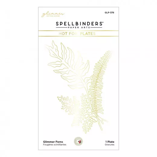 Spellbinders Hot Foil Plate - Glimmer Ferns