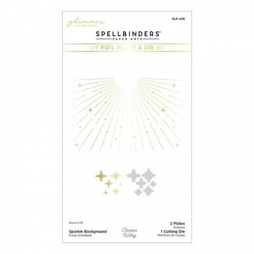 Spellbinders Hot Foil Plate & Die - Sparkle Background Glimmer