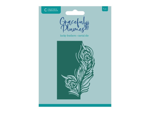 Metal Die - Graceful Plumes - Edge'able Lucky Feathers