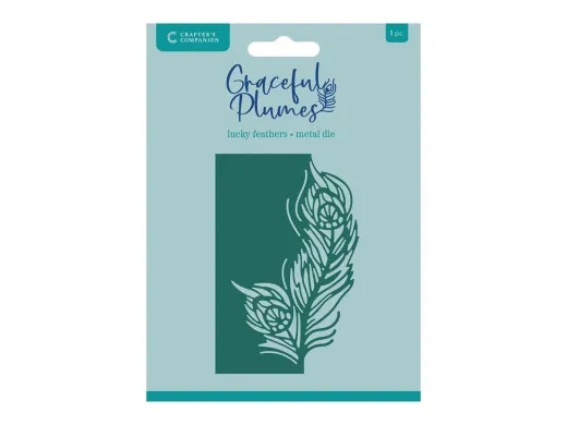 Metal Die - Graceful Plumes - Edge'able Lucky Feathers