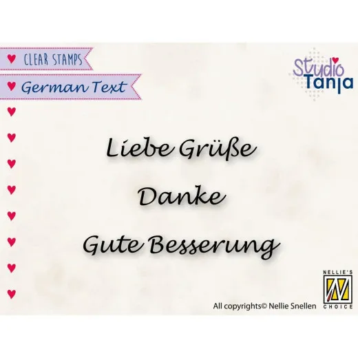 Clear Stamps - German Texts - Danke (DE)
