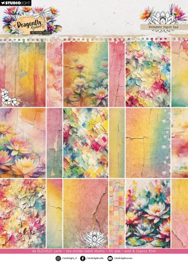 Studio Light - A4 Designer Paper Pad - Dragonfly Dreams