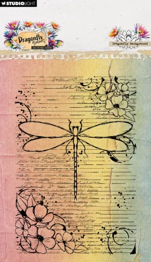 Studio Light - Clear Stamps - Dragonfly Dreams - Dragonfly Background