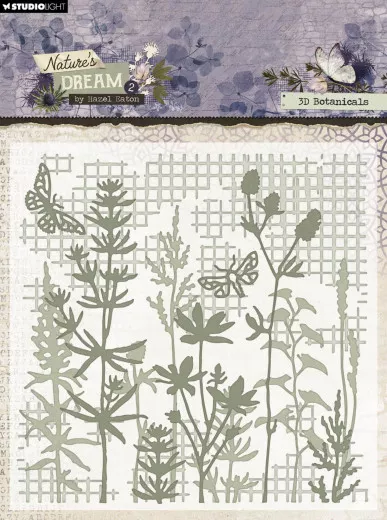 Studio Light Embossing Folder - Nature\s Dream 2 Nr. 24 - 3D Botanicals