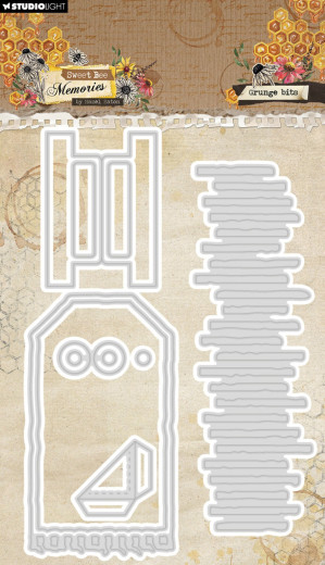 Studio Light - Cutting Dies - Sweet Bee Memories - Grunge Bits