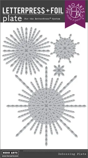 Hero Arts - Letterpress + Foil Plate - Starburst