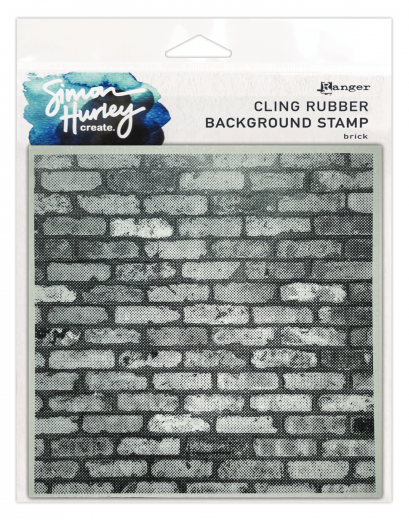 Simon Hurley 6x6 Cling Stamps - Brick