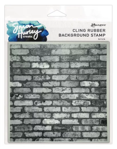 Simon Hurley 6x6 Cling Stamps - Brick