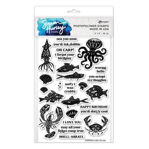Simon Hurley Clear Stamps - Under the Sea