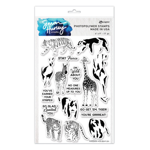 Simon Hurley Clear Stamps - Wild About You