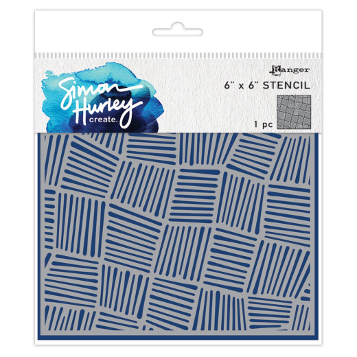 Simon Hurley 6x6 Stencil - Intertwined
