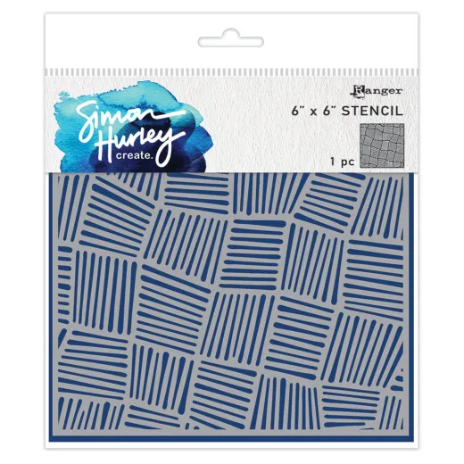 Simon Hurley 6x6 Stencil - Intertwined
