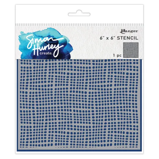 Simon Hurley 6x6 Stencil - Bubbly