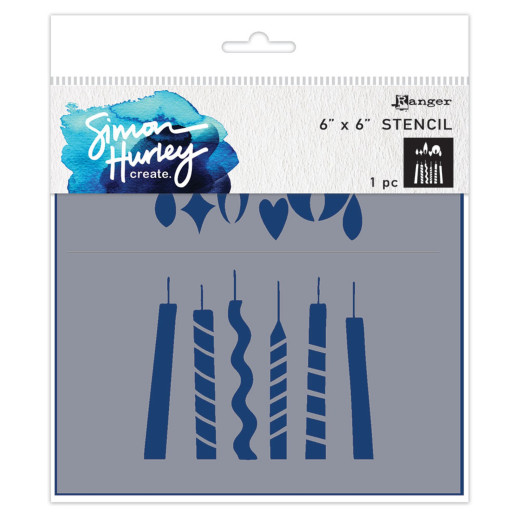 Simon Hurley 6x6 Stencil - Bold Candles