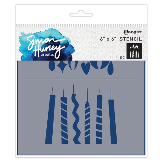 Simon Hurley 6x6 Stencil - Bold Candles