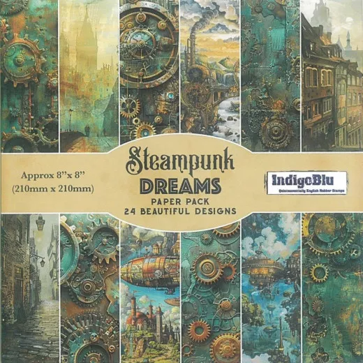 Steampunk Dreams - 8x8 Paper Book