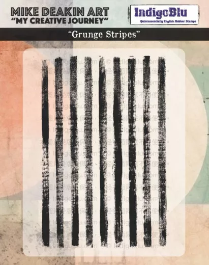 Unmounted Rubber Stamps - Solo Grunge Stripes