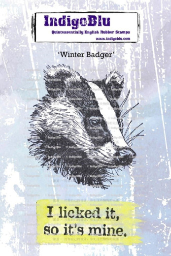 Unmounted Rubber Stamps - Winter Badger