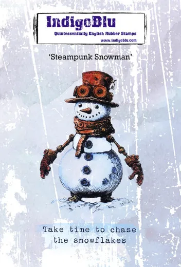 Unmounted Rubber Stamps - Steampunk Snowman