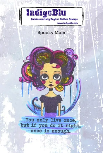 Unmounted Rubber Stamps - Spooky Mum