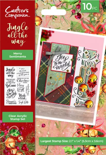 Clear Stamps - Jingle All The Way - Merry Sentiments