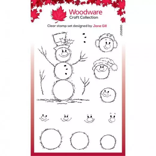 Woodware Clear Stamps - Bubble Snowmen