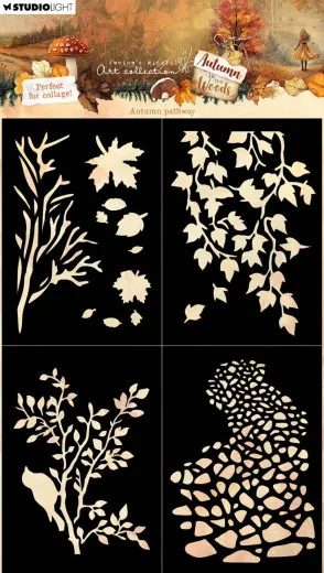 Studio Light - Masks / Stencils - Autumn In The Woods - Autumn Pathway