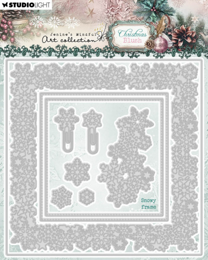 Studio Light - Cutting Dies - Christmas Blush - Snowy Frame