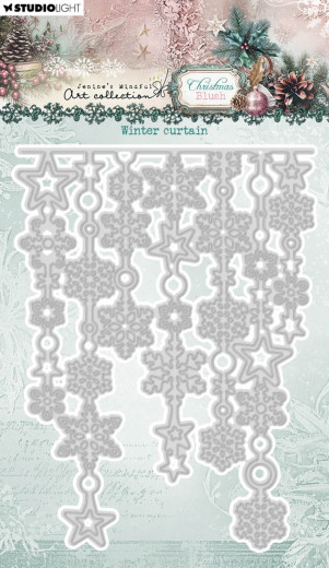 Studio Light - Cutting Dies - Christmas Blush - Winter Curtain
