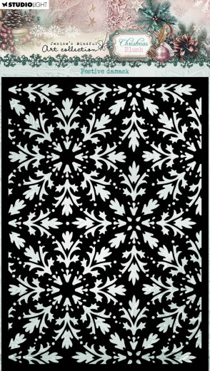 Studio Light - Masks / Stencils - Christmas Blush - Festive Damask