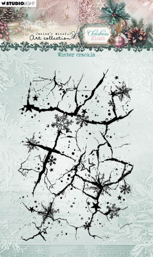 Studio Light - Clear Stamps - Christmas Blush - Winter Crackle