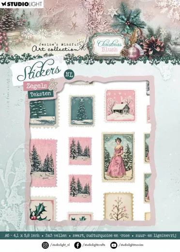 Studio Light - Stickers - Christmas Blush - Zegels & Teksten