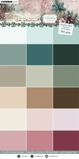 Studio Light 6x12&quote; Unicolor Paper Pad - Christmas Blush