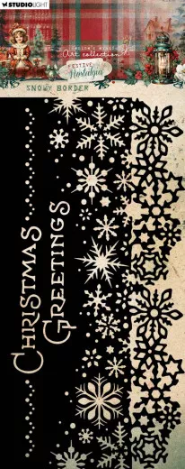 Studio Light - Masks / Stencils - Festive Nostalgia - Snowy Border