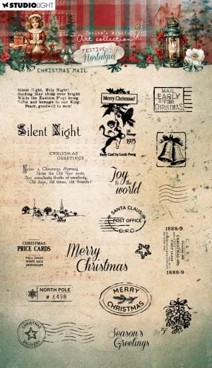 Studio Light Clear Stamps - Festive Nostalgia - Christmas Mail