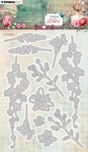 Studio Light - Cutting Dies - Sending You Love Nr. 963 - Florals