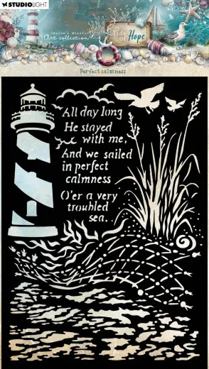 Studio Light - Masks / Stencils - Tide of Hope - Perfect Calmness