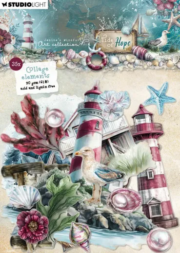 Studio Light - Paper Elements - Tide of Hope - Collage Elements