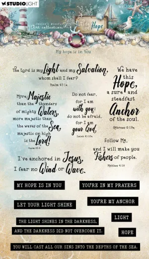 Studio Light - Clear Stamps - Tide of Hope - My Hope Is in You