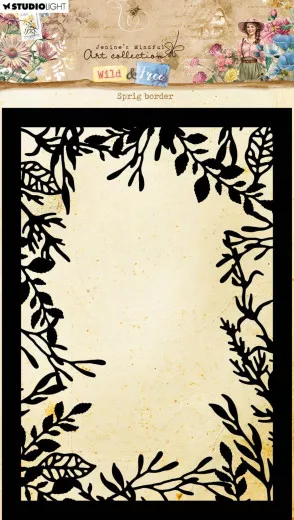 Studio Light - Masks / Stencils - Wild & Free Nr. 283 - Sprig Border