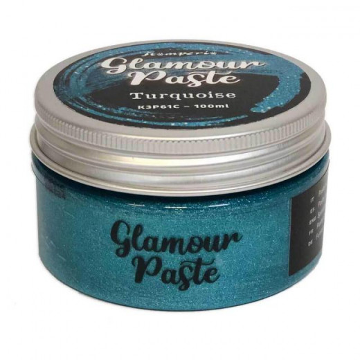 Stamperia Glamour Paste - Turquoise