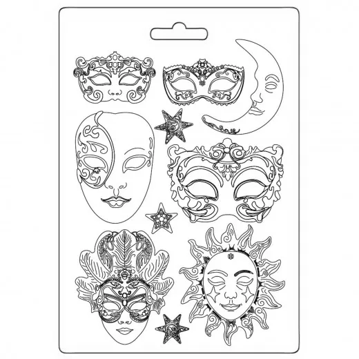 Soft Mould A4 - Masquerade - Masks