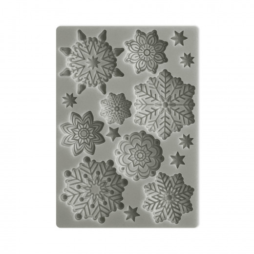 Silicone Mould A6 - Christmas - Snowflakes