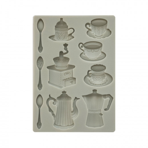 Silicone Mould A5 - Coffee and Chocolate - Cups