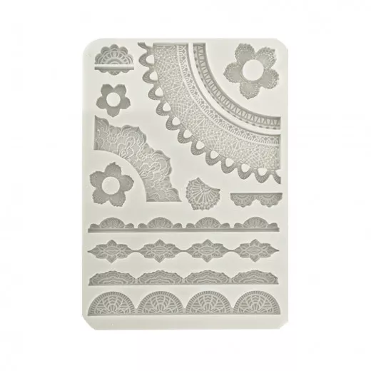 Silicone Mould A5 - Secret Diary - Lace Borders