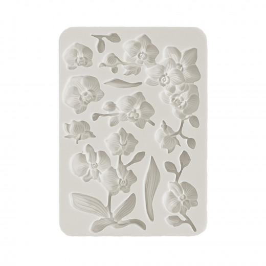 Silicone Mould A5 - Orchids and Cats - Orchids